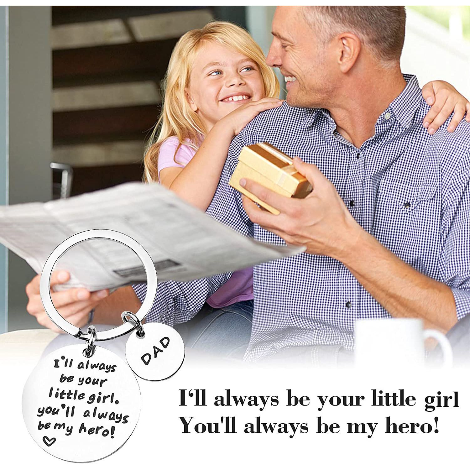 Father's Day Gift - Dad Gifts from Daughter for Birthday, I'll Always Be Your Little Girl
