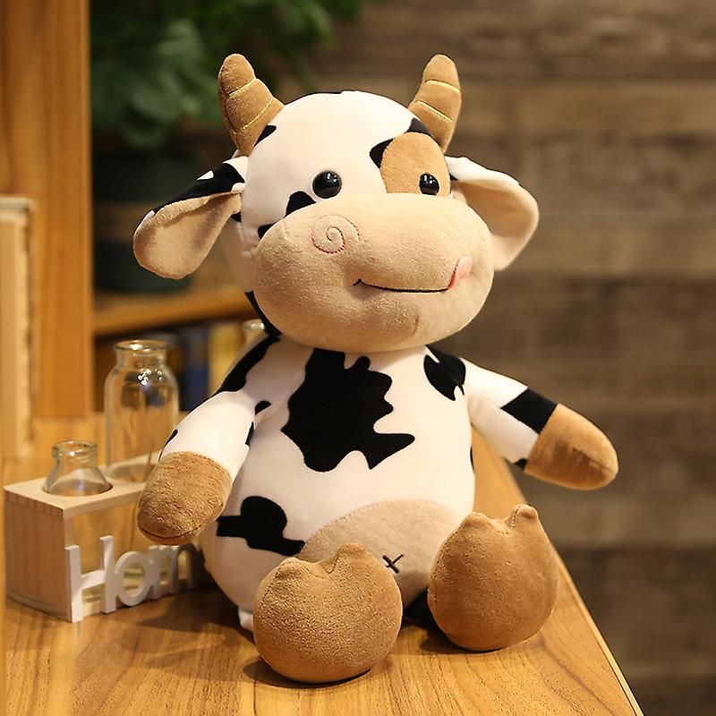 Soft Plush Doll Toy Cute Cartoon Cow Stuffed Animal Farm Animal Toy